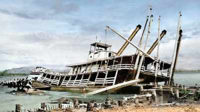 ERWIN:
Steamboat travel
could be dangerous. - Beyond Oak Island