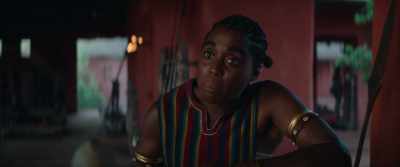 Esi couldn't hit an elephant
in a stampede. - The Woman King