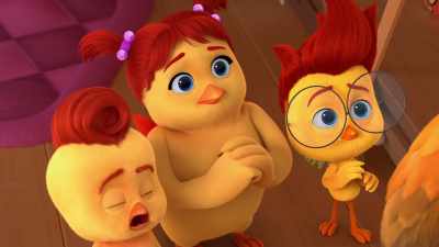 Especially when they all ran off
and hid in the backyard. - The Chicken Squad
