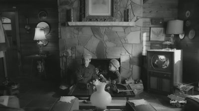 Esther: What did
I tell you boys - Adult Swim Yule Log