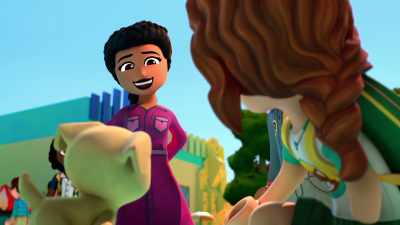 Et si tu n'arrives pas à caser
cet adorable chiot, - Lego Friends: The Next Chapter: New Beginnings