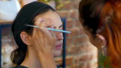 [ethereal percussive music playing] - Glow Up: Britain's Next Make-Up Star