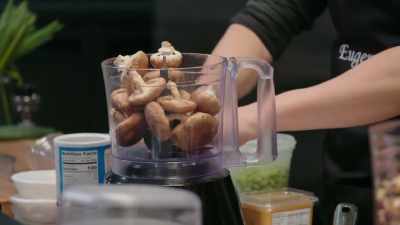 [Eugene] It's mainly
going to be a base
of edamame, - No Recipe Road Trip With the Try Guys
