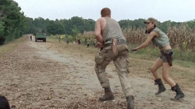 Eugene!
Stop firing, damn it! - The Walking Dead