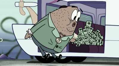- Eugene wanted two things
more than anything else: money, - SpongeBob DocuPants