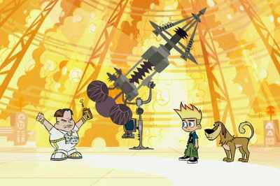 EUGENE'S MOM: Eugene!
What's goin' on up there? - Johnny Test