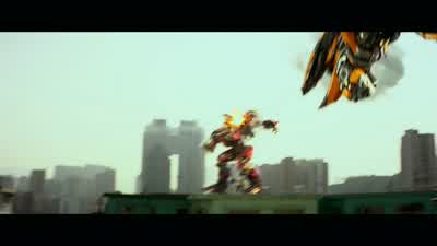 Evac! Evac! We're getting flanked! We got company below! - Transformers: Age of Extinction