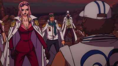 Evacuate immediately
to the remaining ships! - One Piece: Stampede