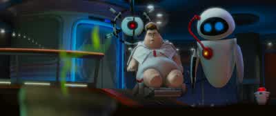 - EVE? - WALL-E! EVE! WALL-E, the plant! - WALL-E! - Over here. - WALL·E