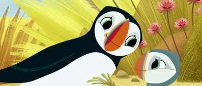 Even big Puffins
need a break, sometimes. - Puffin Rock and the New Friends