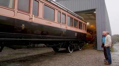 Even in this terrible weather, - Great Rail Restorations with Peter Snow
