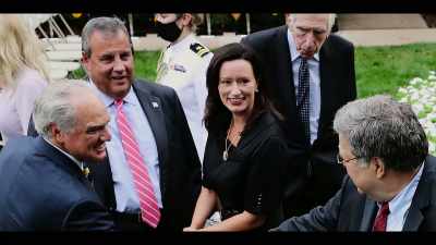 Even Melania, who'd been
socially distancing from him - Death to 2020