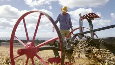 Even over that rough capstone there,
the plough still keeps going. - Aussie Inventions That Changed The World