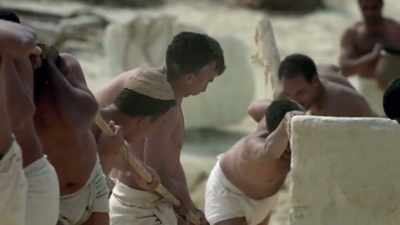 Even once stone had been extracted, - Ancient Engineering