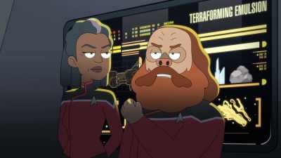 Even the slightest flux in tractor beam - Star Trek: Lower Decks