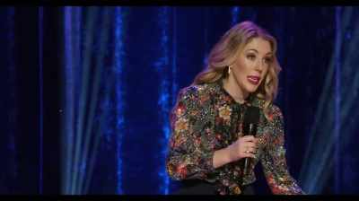 Even though he was an orphan 
and an immigrant. - Katherine Ryan: Glitter Room