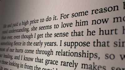 Even though I get the
sense that he hurt her - Restoring the Shack