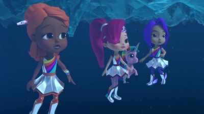 Even if you can get one orca away,
that airhole will close - Rainbow Rangers
