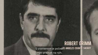 Eventually, he puts some pressure on - Night Stalker: The Hunt for a Serial Killer