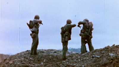 Eventually, the
Marines wear them down. - The Pacific War in Color