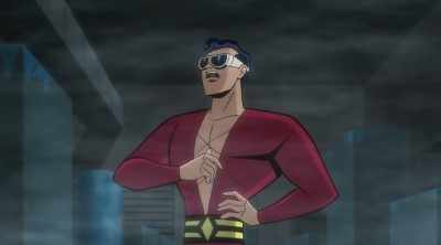 Ever since an accident made Eel O'Brian
the stretchiest man alive, - Scooby-Doo! & Batman: The Brave and the Bold