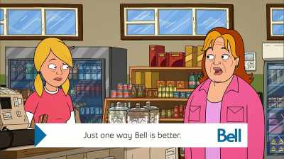 Ever since he changed his hair
and put on that lip-duster, - Corner Gas Animated