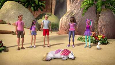 Ever since she faced off
with that lizard - Barbie: A Touch of Magic