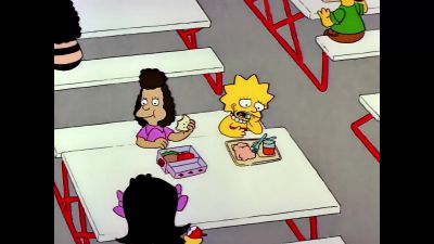 Every day at noon a bell rings, - The Simpsons