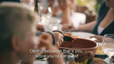 Every morsel grown by
the father, Peppino. - Stanley Tucci: Searching for Italy