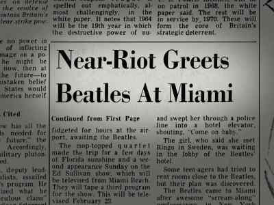 ♪ Every night when everybody has fun ♪ - Beatles '64
