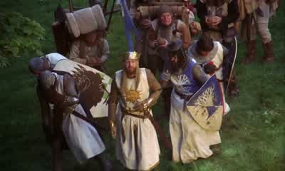 Every time I talk to someone it's sorry this and forgive me thatand I'm not worthy - Monty Python and the Holy Grail