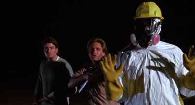 Everybody freeze or I blow his head off! - Men at Work