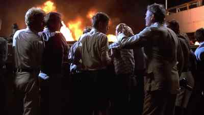 Everybody, over the side.
This ship is going to blow up. - The Sea Wolves