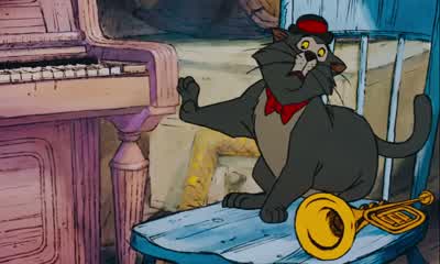 Everybody wants to be a catBecause a cat's the only catWho knows where it's atTell me everybody's pickin' up on that feline beat'Cause everything else is obsoleteStrictly high button shoes - The Aristocats