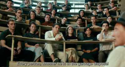 Everybody, whether he is
at the garbage collection
. - Never Look Away