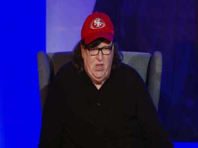 Everyday I mop up
after your bleeding heart. - Michael Moore in TrumpLand
