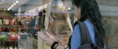 Everyday Rosy looked
through her binoculars - Lipstick Under My Burkha