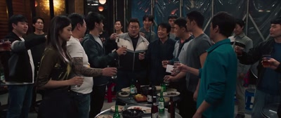 - Everyone, cheers!
- Cheers! - The Roundup: No Way Out
