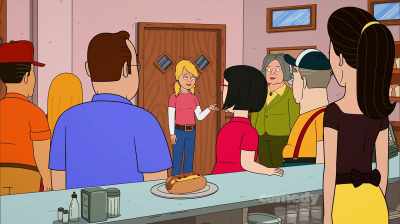 [everyone gasping] - Corner Gas Animated