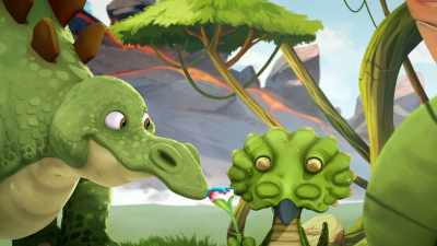 Everyone in Cretacia
will come to see my paintings, - Gigantosaurus