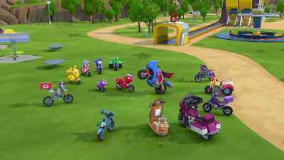 - Everyone in Wheelford,
with or without a ticket, - Ricky Zoom