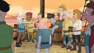 Everyone line up single file
to get lashed to the masts. - Disenchantment