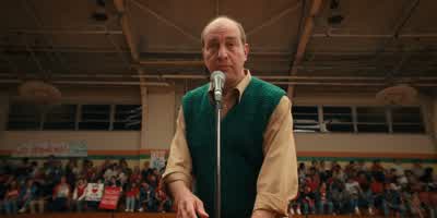 Everyone now please rise for our national anthem. - Stranger Things