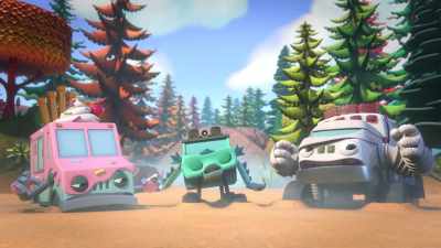 Everyone, stay calm
and try not to struggle. - Mighty Monsterwheelies