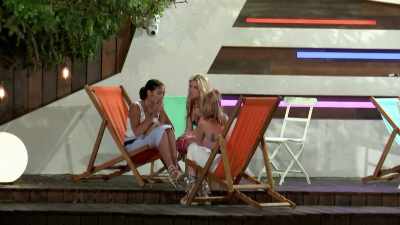 Everyone's asking me,
"Oh, what you doing..."
(BABBLING) - Love Island