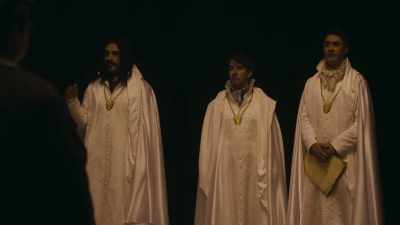 -Everyone's like...
-Everyone has stopped
what they were doing, - What We Do in the Shadows