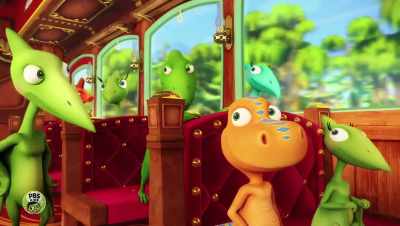 Everyone's together and safe.
Now what? - Dinosaur Train: Adventure Island