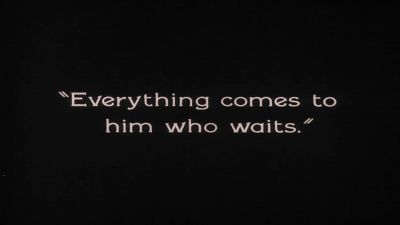 Everything comes to him who waits - The Penalty