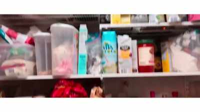 Everything is just strewn about.
Kitchen supplies... - Get Organized with The Home Edit
