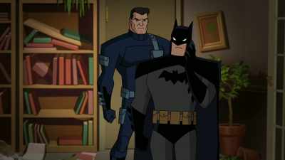 - Everything okay?
- He should've reported in by now. - Batman and Harley Quinn